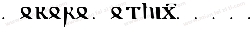 Kokoro Gothic字体转换